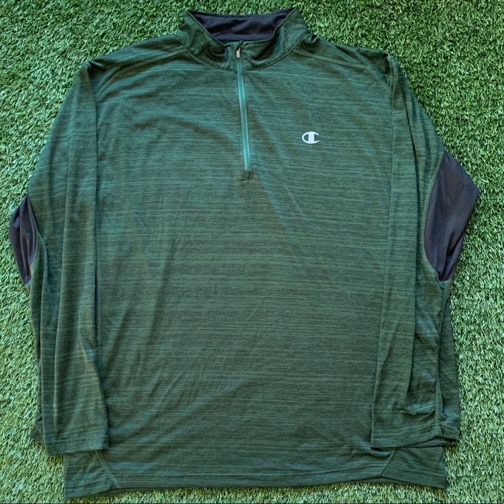 🇺🇸Champion Green Athletic 1/4 Zip